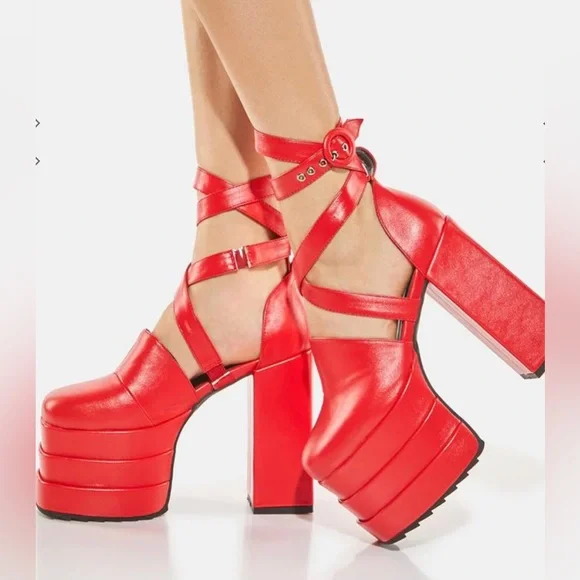 Lamoda Serious Love Platform Heels - Picture 4 of 9